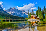 Fototapeta Sport - Emerald lake in the Canadian Rockies of Yoho National Park, British Columbia, Canada