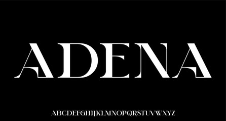 Sticker - ADENA. the luxury and elegant font glamour style	