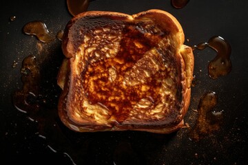 Sticker - AI generated illustration of a delicious French Toast with syrup