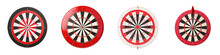 Dartboard Clipart Collection, Vector, Icons Isolated On Transparent Background