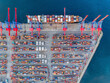 © AmazingAerialAgency - Aerial view of containers at the Port of Beirut. Beirut, Lebanon