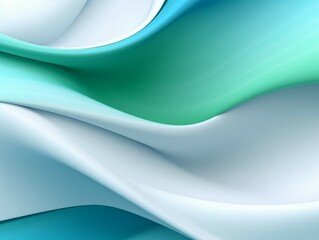 Wall Mural - Abstract background with smooth lines in green, blue and white colors. Abstract background with smooth wavy lines in light pastel colors. Beautiful beackground for design