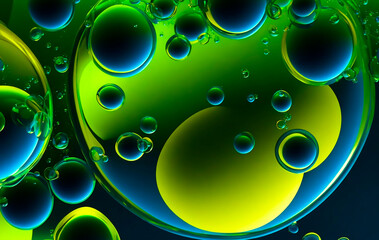 Free vector realistic flowing green balls background