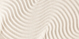 Sand pattern as background. Zen pattern in white sand. Beach sand texture in summer sun.