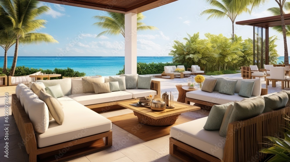 Villa in a prime oceanfront location in Miami, offering stunning views ...