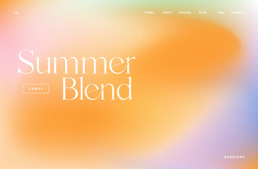 Wall Mural - abstract summer purple and orange gradient mesh background. sandy smooth soft colored wave vector il