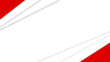 © さとる五条 - red white abstract presentation background with stripes. Abstract technology graphic banner design. Vector corporate background