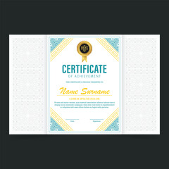 Wall Mural - Achievement certificate best award diploma