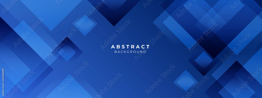 Abstract blue square shape with futuristic concept background Stock ...