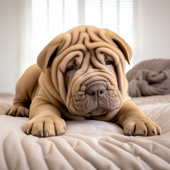 Canvas Print - english bulldog puppy