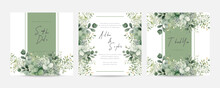Double Sided Wedding Invitation Template With Purple Flower