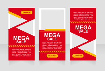 Wall Mural - christmas sales web banner design template. marketing campaign. vector flyer with text space. advert