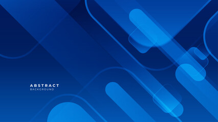 Abstract geometric blue pattern design in memphis style. Vector illustration.