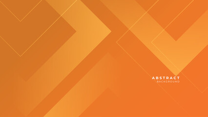 Memphis orange geometric shapes light background vector. Modern diagonal presentation background.