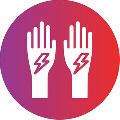 Sticker - Vector Design Electrician Gloves Icon Style