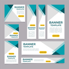 Wall Mural - employee training programs web banner design template. vector flyer with text space. advertising pla