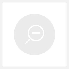 Wall Mural - inactive zoom out button ui element template. editable isolated vector dashboard component. flat use