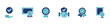 © elmantastic - collection of checkmark approved verification success icon vector set blue badge guarantee agreement seal illustration for web and app