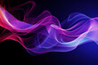 Ai generative.  Abstract colored smoke on a dark background