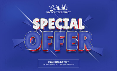 Wall Mural - special offe 3d text, editable text effect