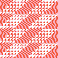 Fototapete - Modern abstract geometric contemporary vector seamless diagonal pattern with simple elements and shapes. Graphic pastel colored minimalist background.