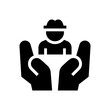 right to anonymity glyph icon