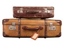 Two Old Suitcases PNG File