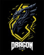 savage dragon gaming logo of the highest quality