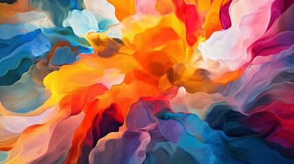 Wall Mural - abstract colorful background with paint