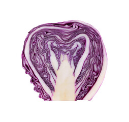 Wall Mural - sliced red cabbage transparent png