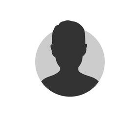 Poster - Default Avatar Profile Picture. User profile icon. Business people. User member, People icon in flat style. Circle button with avatar photo silhouette vector design and illustration.
