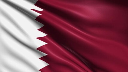Qatar waving flag