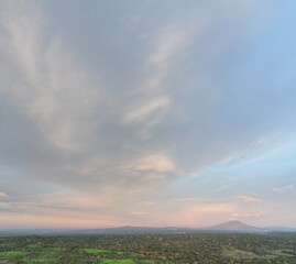 Wall Mural - soft pink color sunset sky background