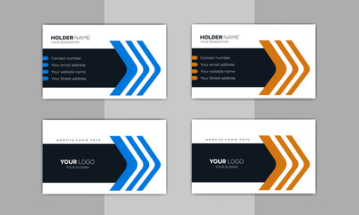 Wall Mural - Corporate Business Card Design Template |  Modern Creative Business Card Template, Developer Designer Visiting Card Design ideas for personal identity