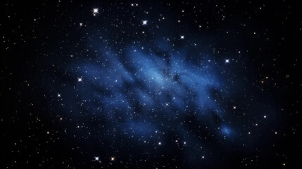 the milky way galaxy, filled with countless vibrant stars, high definition, set against a pitch - bl