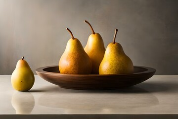 pears in a bowl generated AI