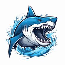 Esport Vector Logo Shark, Shark Icon, Shark Head, Vector, Sticker