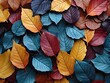canvas print picture - Die Pracht der Jahreszeiten: Ein Hintergrund mit bunten Herbstblättern