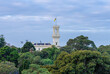 View of gardens surrounding the Government House in Melbourne, Australia. Located in the Kings Domain Park.