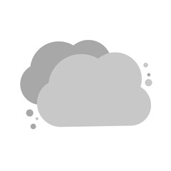 Wall Mural - Modern cloudy cloud icon. Vector.