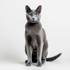 Sticker - Portrait of Russian Blue