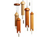 Bamboo wind chimes. isolated object, transparent background