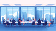 © DRN Studio - Conceptual vector illustration of a meeting scene at a company.