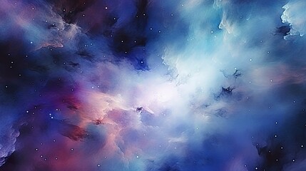 Wall Mural - subtle galaxy in purple and blue and black and white color. ai generative