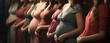 © andranik123 - Pregnant Women Group. Generative Ai