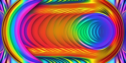 Canvas Print - Abstract Rainbow Background, Generative AI Illustration