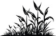 Corn Field Logo Monochrome Design Style