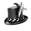 Derby hat. isolated object, transparent background