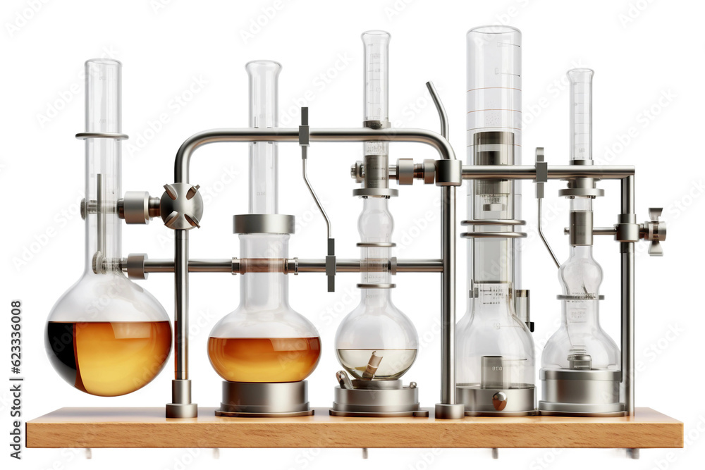 Distillation Appa Distillation apparatu. isolated object, transparent backgrounds Stock ...