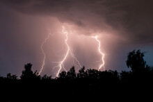 Thunderstorm Storm Lightnings Sky Free Stock Photo - Public Domain Pictures